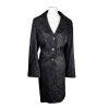 Studio By Liz  Claiborne Polyester Nylon Lace Skirt Suit Size 14 Black  2 PC New