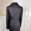 Studio By Liz  Claiborne Polyester Nylon Lace Skirt Suit Size 14 Black  2 PC New