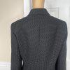 10-696.jpg Le Suit Women Polyester Skirt Suit Size 14 Black White Notch Collar Lined 2PC
