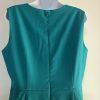 Nine West Viscose Spandex Dress Suit Size 12 Green Lined Cocktail Crepe 2PC