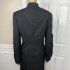 Tahari ASL Polyester Skirt Suit 12 Black Stand Collar Lined Career Cocktail 2PC