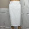 Le Suit Polyester Skirt Suit Size 12 Pink White Collarless Lined Cocktail 2PC