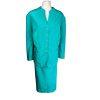 EMILY Women 2PC Green Polyester Lined Collarless Skirt Suit Size 22W