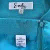 EMILY Women 2PC Green Polyester Lined Collarless Skirt Suit Size 22W