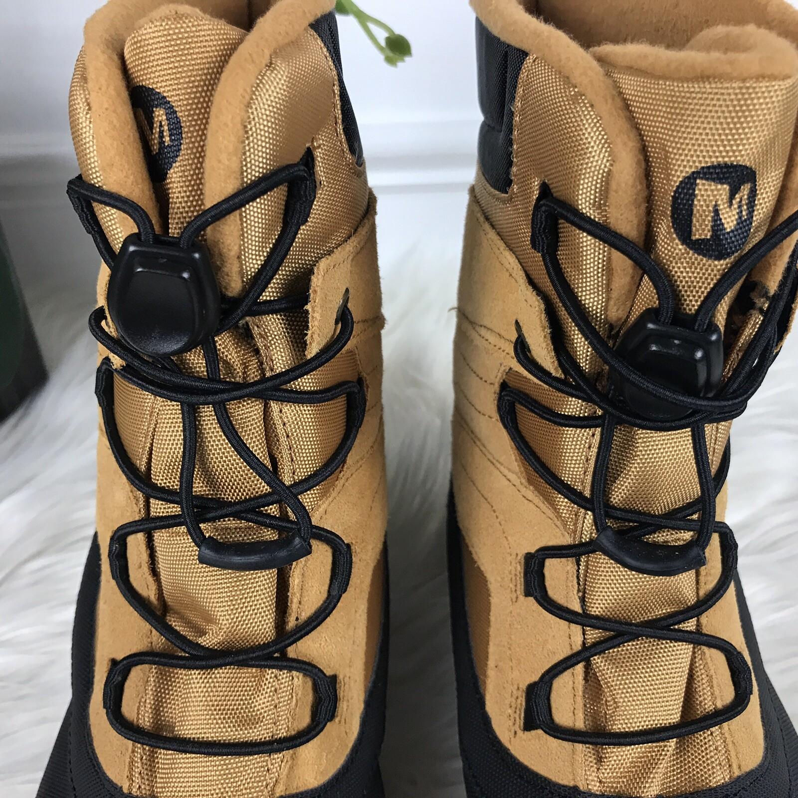 MERRELL Men Thermo Chill Waterproof Brown Black Hiking Boots Size 7 M