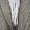 John Varvatos Luxe Men Blazer 40 Charcoal Striped Contrast Trim Lapel Sport Coat