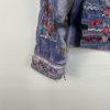 Vintage Sandy Starkman Artsy Jacket M Embroidered Crochet Patchwork Gray Pink