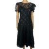 Vintage Shuet Young Dress Size 9/10 Lace Sequin Tea Party Evening Chic Gothic