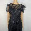 Vintage Shuet Young Dress Size 9/10 Lace Sequin Tea Party Evening Chic Gothic