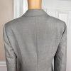 10-7118.jpg Nine West Polyester Rayon Stretch Pant Suit 10 Gray Notch Collar Business 2PC