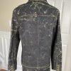 Fubu The Collection Cotton Stretch Denim Skirt Jacket Size 16 Gold Black 2 Piece