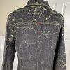 Fubu The Collection Cotton Stretch Denim Skirt Jacket Size 16 Gold Black 2 Piece