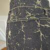Fubu The Collection Cotton Stretch Denim Skirt Jacket Size 16 Gold Black 2 Piece