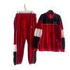 Enyce men Vtg Velour Track Pant Suit Set  XXL Full Zip Athleisure Y2K Blue Red