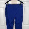 Kasper Polyester Stretch Pant 8  Suit 10 Blue Lined Slim Fit Notch Collar 2PC