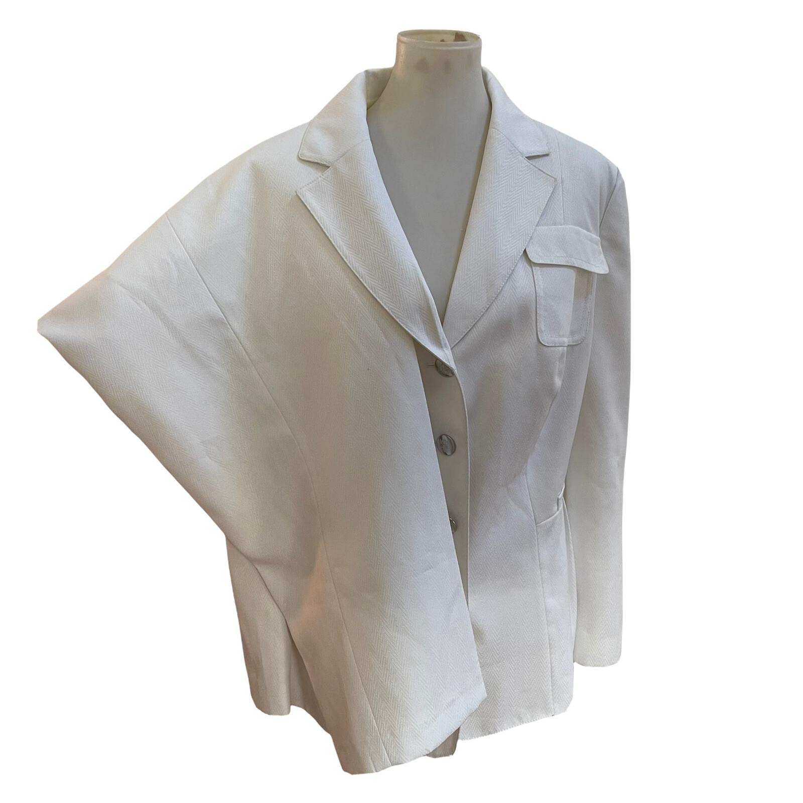 John Meyer Women Polyester Pant Suit Size 22W White Notch Collar 2 PC New