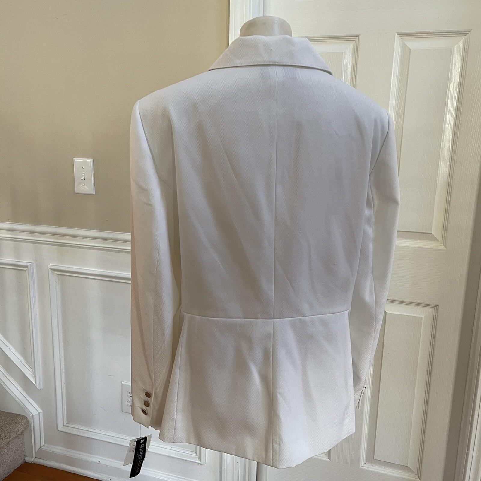 John Meyer Women Polyester Pant Suit Size 22W White Notch Collar 2 PC New