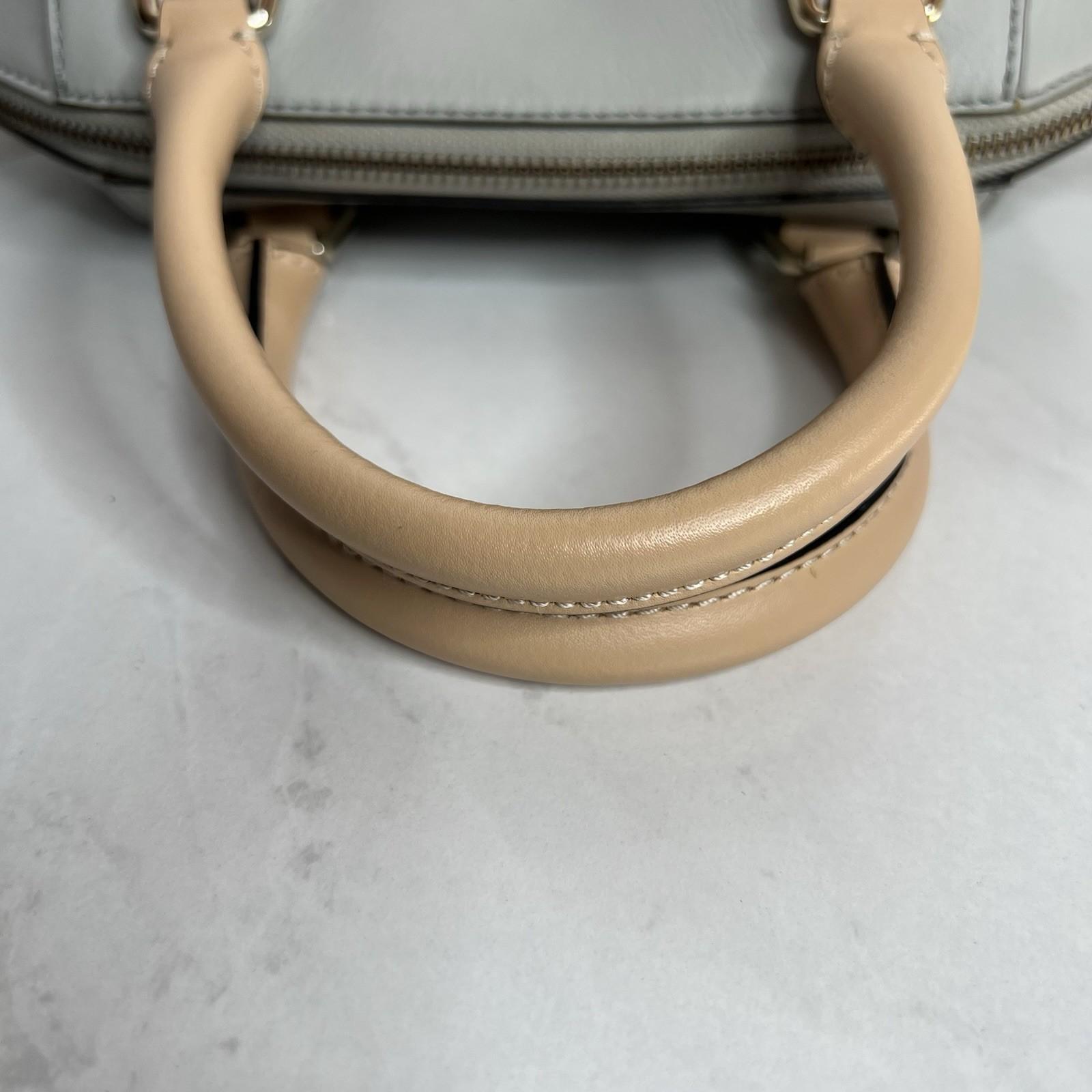 Kate Spade NY Parnell Street Mini Pippa Leather Satchel Handbag Light Gray