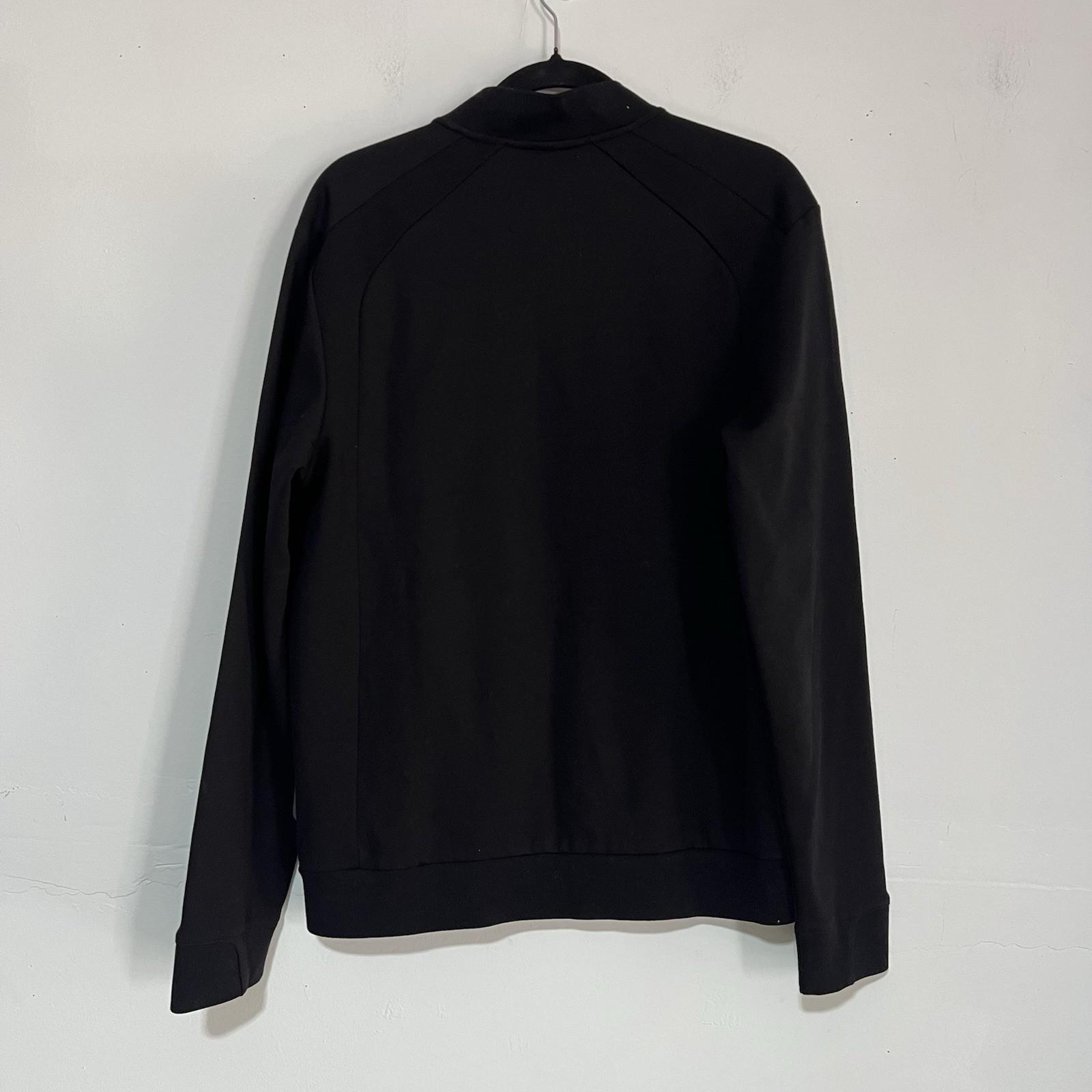 Hugo Boss Porsche Men Full Zip Sweater Jacket Size M Black Long Sleeve Cotton