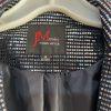 John Meyer Women Sequin Button Front Blazer Jacket Blue Silver Size 6