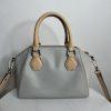 Kate Spade NY Parnell Street Mini Pippa Leather Satchel Handbag Light Gray