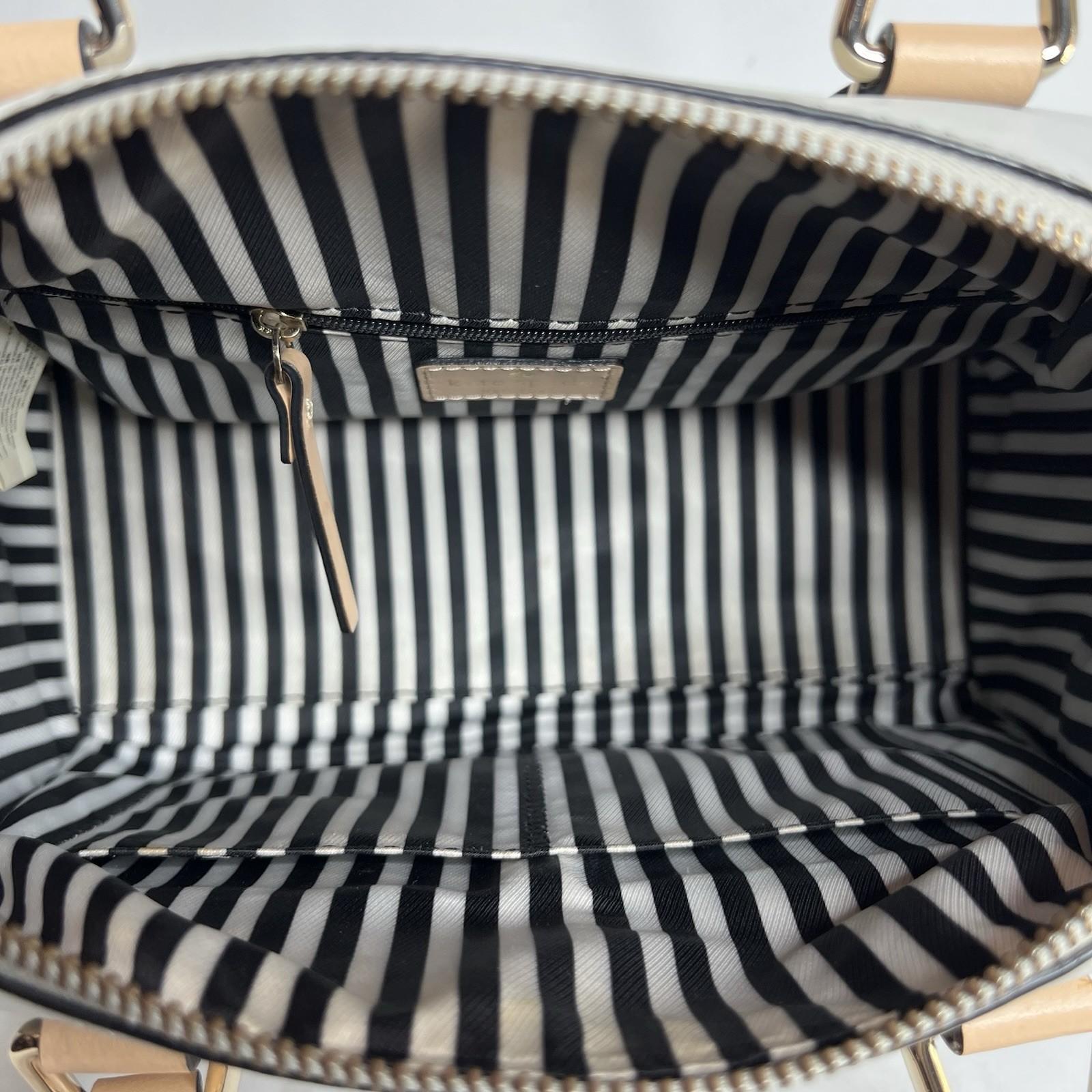 Kate Spade NY Parnell Street Mini Pippa Leather Satchel Handbag Light Gray
