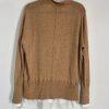 Brochu Walker Callie Layered Looker Sweater M Camel Oversized White Underlayer