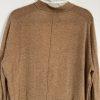 Brochu Walker Callie Layered Looker Sweater M Camel Oversized White Underlayer