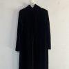 Jacqueline Ferrar Vintage A Line Dress Size 14 Slim Black Velvet High Neck
