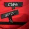Kasper Women Sweater Set Tank & Cardigan Rayon Nylon Size S Orange Tight knit