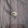 Karl Lagerfeld Cotton Pleated Mini Skirt Size 6 Blue Denim Button Trim Retro