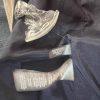 Karl Lagerfeld Cotton Pleated Mini Skirt Size 6 Blue Denim Button Trim Retro