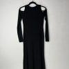 Lip Service Skeleton Bone Stretch Dress Size M Whimsigoth Witchy Cold Shoulder