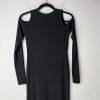 Lip Service Skeleton Bone Stretch Dress Size M Whimsigoth Witchy Cold Shoulder