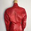 Michael Hoban North Beach Leather Vtg Soft Leather Dress M Zip Up Glam Timeless