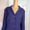 LE SUIT Women 1PC Purple Polyester Lined Notch Collar Career Blazer Size 16
