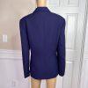 LE SUIT Women 1PC Purple Polyester Lined Notch Collar Career Blazer Size 16