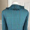 METROSTYLE 1PC Tweed Blue Black Ruffle Shawl Collar Blazer Jacket Size 6T