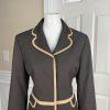 The Limited Polyester Blend Skirt Size 10 Suit Size L Brown Tan Pleated Women
