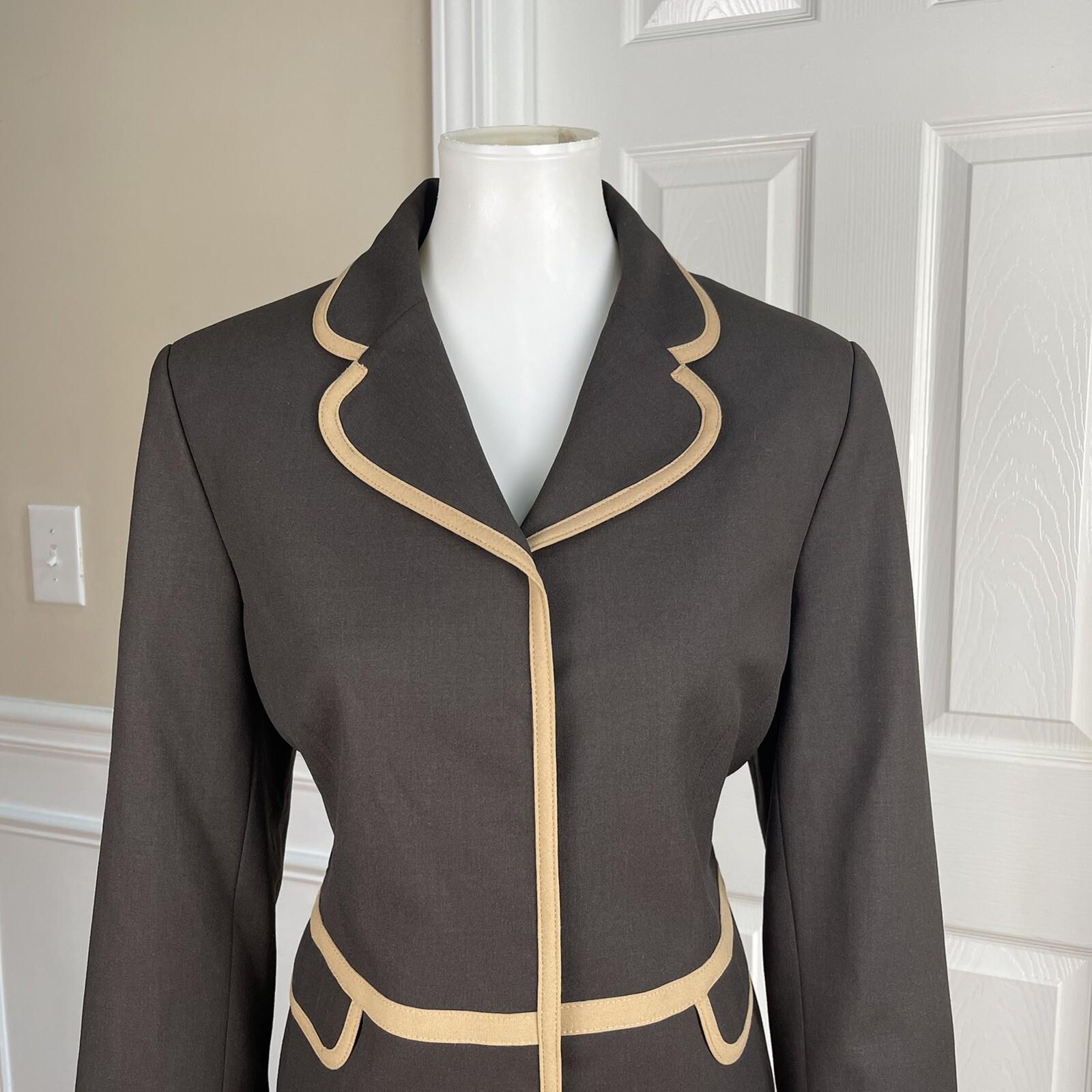 The Limited Polyester Blend Skirt Size 10 Suit Size L Brown Tan Pleated Women
