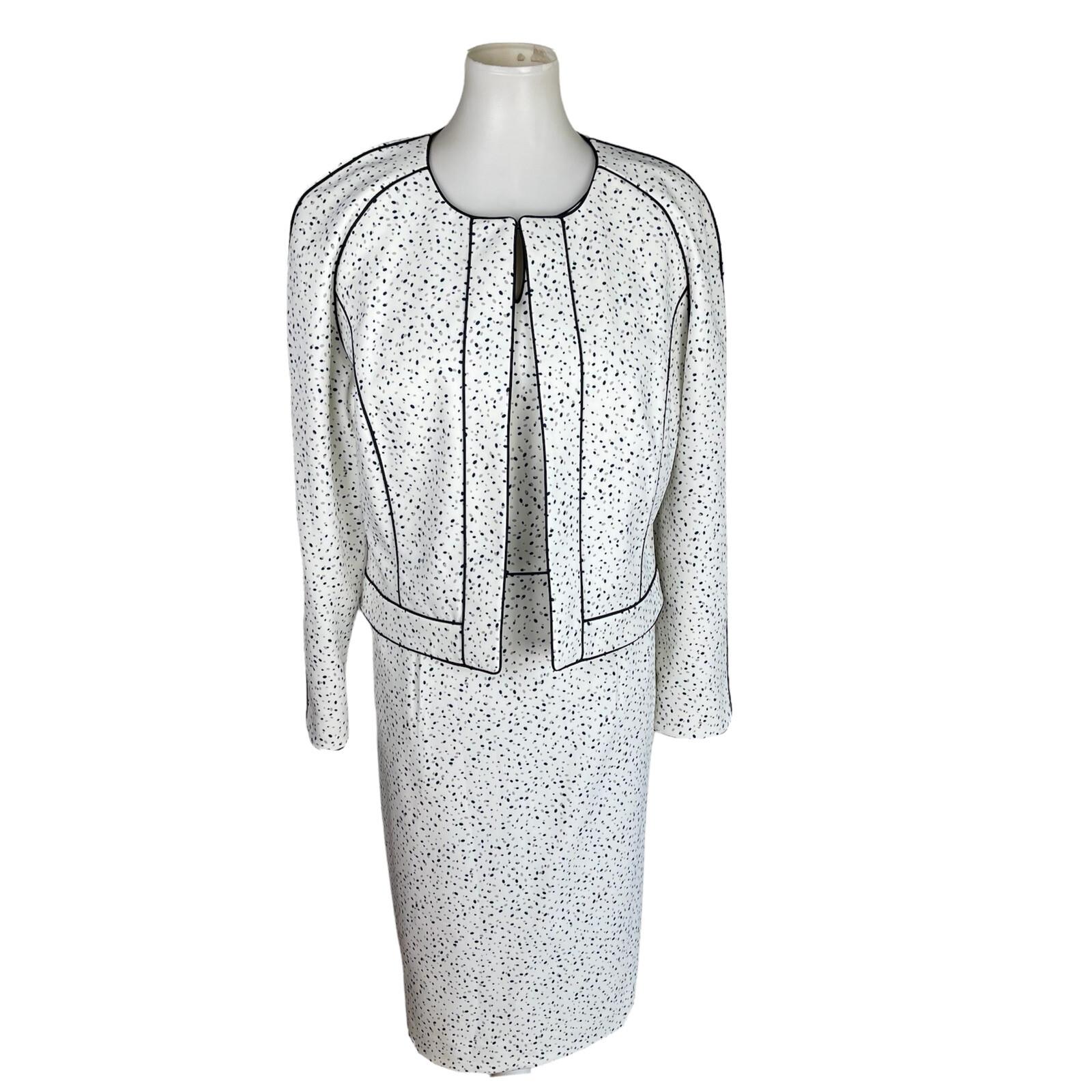 John Meyer Polyester Dress Suit Size 10 Flecked Multicolor Collarless  New