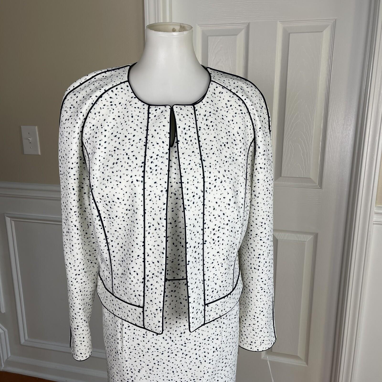 John Meyer Polyester Dress Suit Size 10 Flecked Multicolor Collarless  New