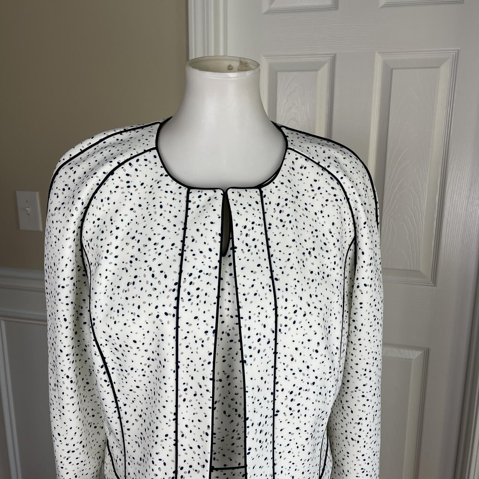 John Meyer Polyester Dress Suit Size 10 Flecked Multicolor Collarless  New