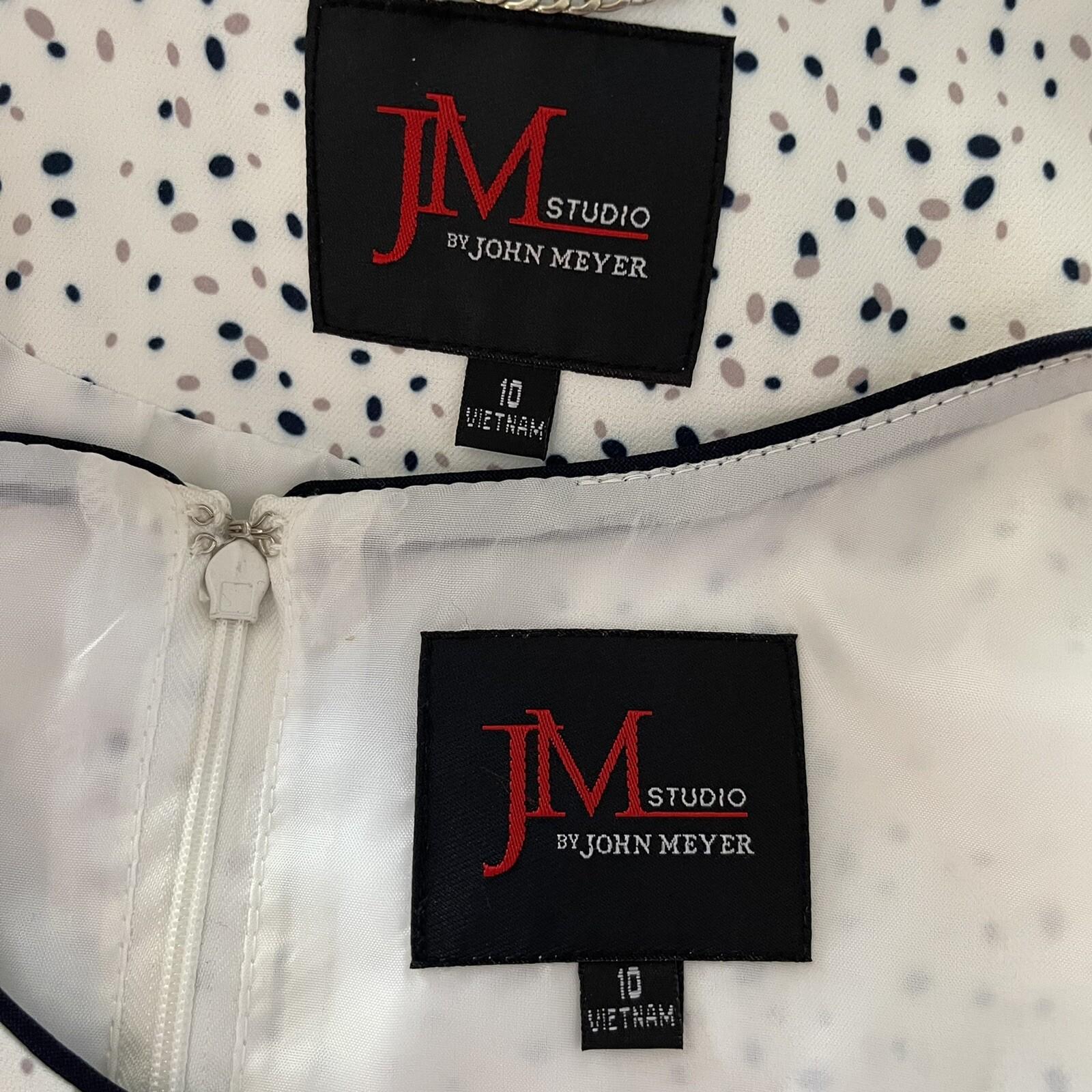 John Meyer Polyester Dress Suit Size 10 Flecked Multicolor Collarless  New