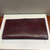 Salvatore Ferragamo Gancini Continental Long Wallet Maroon Saffiano Leather