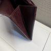 Salvatore Ferragamo Gancini Continental Long Wallet Maroon Saffiano Leather