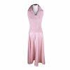 Tadashi Shoji Vintage  Formal Dress Size L Maxi Nylon Lycra Pink Sleeveless