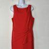 Marina Crepe Jumpsuit Red Size 14 Cascading Ruffle Drape Sleeveless Timeless