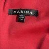 Marina Crepe Jumpsuit Red Size 14 Cascading Ruffle Drape Sleeveless Timeless