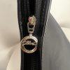 10-7599.jpg Longchamp Nylon Black Horse Pattern Rare Shoulder Tote Handbag